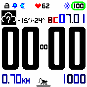 b2rdetor_SHWARZ_weatherstock_DASHseconds_ver2 Amazfit BIP watchface
