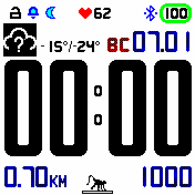 b2rdetor_SHWARZ_weatherstock_DOTseconds_ver2 Amazfit BIP watchface
