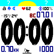 b2rdetor_SHWARZ_wolfensteinfont_BIGweatherinside_ver2 Amazfit BIP watchface