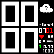 big_left_white Amazfit BIP watchface