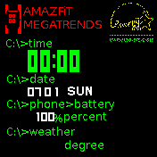 bios Amazfit BIP watchface