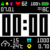 cmpr47Mod Amazfit BIP watchface