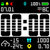 cmpr47_digit3_v11Mod2 Amazfit BIP watchface
