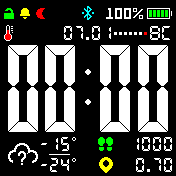 cmpr47_digit3_v11_edit_date_font_electro_calendar Amazfit BIP watchface