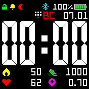 cmpr_v13_nokia_style_red_boot Amazfit BIP watchface