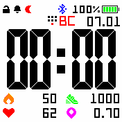 cmpr_v13_nokia_style_white_narrow Amazfit BIP watchface