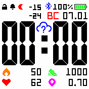 cmpr_v13_nokia_style_white_weather Amazfit BIP watchface