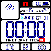 digial Amazfit BIP watchface