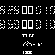 digit3_by_vlack Amazfit BIP watchface