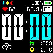 digit3_new_calendar_heart_nolock Amazfit BIP watchface
