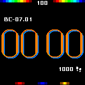 fontface-colored Amazfit BIP watchface
