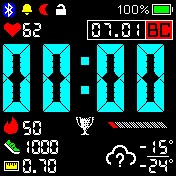 fullopt_froze_blue Amazfit BIP watchface