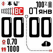 funweek_v5555_inverted_bold Amazfit BIP watchface