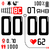 funweek_v5555_inverted_pulse Amazfit BIP watchface