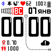 funweek_v5555_pulse_bold_date_BT_scale_inverted Amazfit BIP watchface