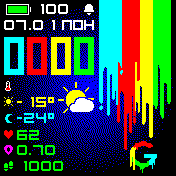 google_radiance Amazfit BIP watchface