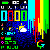 google_radiance Amazfit BIP watchface