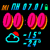 hotlinemiami Amazfit BIP watchface
