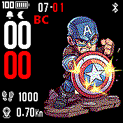 marvel Amazfit BIP watchface