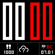 minimalism_OW_center_weather Amazfit BIP watchface