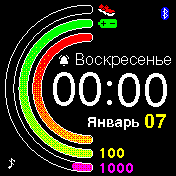 mkn_UI_Apple_Line2 Amazfit BIP watchface