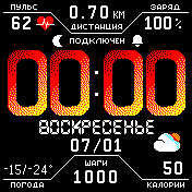 mod_fire Amazfit BIP watchface
