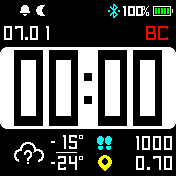 monk_besh1k_digit3 Amazfit BIP watchface