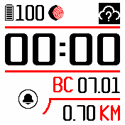 mono_white Amazfit BIP watchface