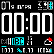 mydarling_3_weathers Amazfit BIP watchface