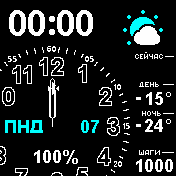 mydual Amazfit BIP watchface