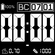 ndreyit_bw_no_bat_v1 Amazfit BIP watchface
