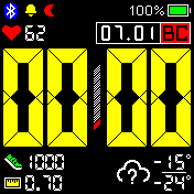 ndreyit_newbigdigits_pulse_yellow_RU Amazfit BIP watchface