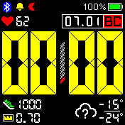ndreyit_newbigdigits_pulse_yellow_RU Amazfit BIP watchface