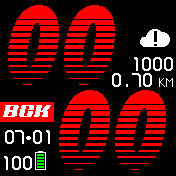 nike_RED Amazfit BIP watchface