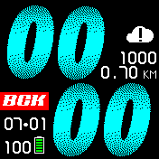 nike_cyan Amazfit BIP watchface