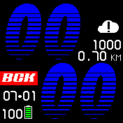 nike_darkblue Amazfit BIP watchface