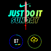 nike_running_analog_v1 Amazfit BIP watchface