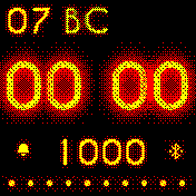 nixie-dnd-dot-weather Amazfit BIP watchface