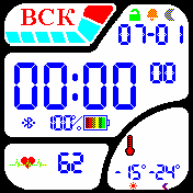 orig3_3dman_v5_2pulse Amazfit BIP watchface