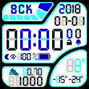 orig3_3dman_v6_minisec Amazfit BIP watchface