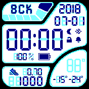 orig3_3dman_v6_minisec_off Amazfit BIP watchface