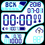 orig3_3dman_v6_minisec_weather Amazfit BIP watchface