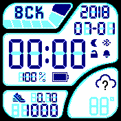 orig3_3dman_v6_minisec_weather_off Amazfit BIP watchface
