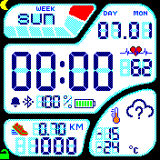 orig6_3dman_overloaded Amazfit BIP watchface