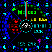 orig6_3dman_v2 Amazfit BIP watchface