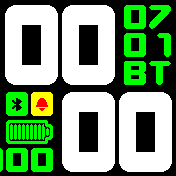 peb_white_green Amazfit BIP watchface