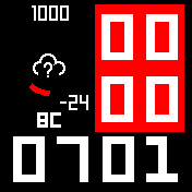 pebble_Right Amazfit BIP watchface