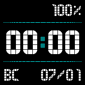 pebble_dark Amazfit BIP watchface