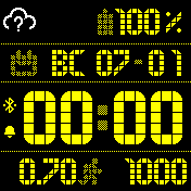 peble_yellow Amazfit BIP watchface