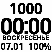 simply Amazfit BIP watchface
